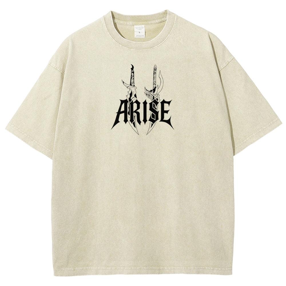 Unisex Fit Washed T-Shirt solo leveling