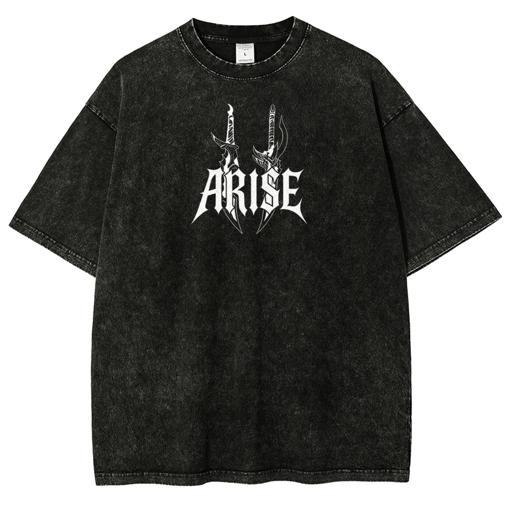 Unisex Fit Washed T-Shirt solo leveling