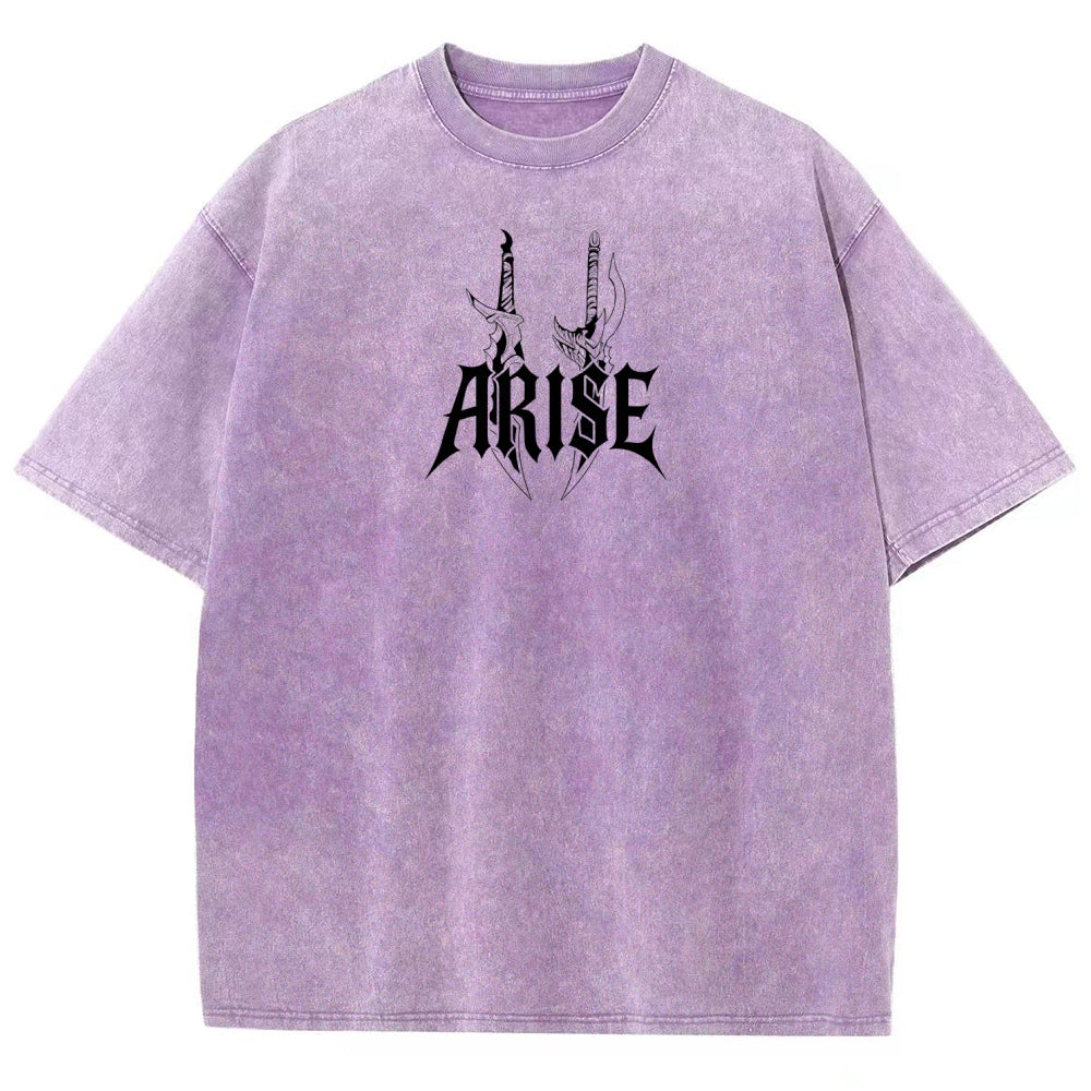 Unisex Fit Washed T-Shirt solo leveling