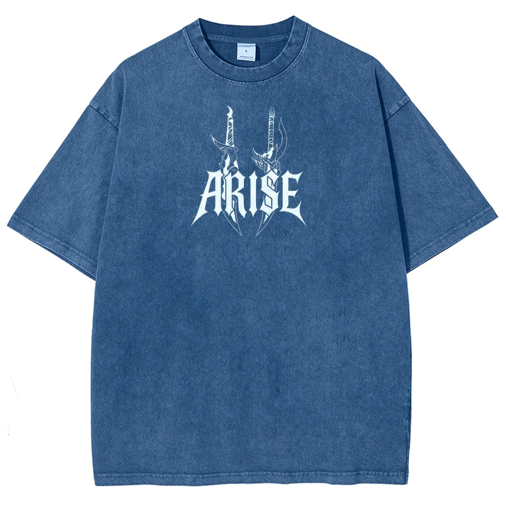 Unisex Fit Washed T-Shirt solo leveling