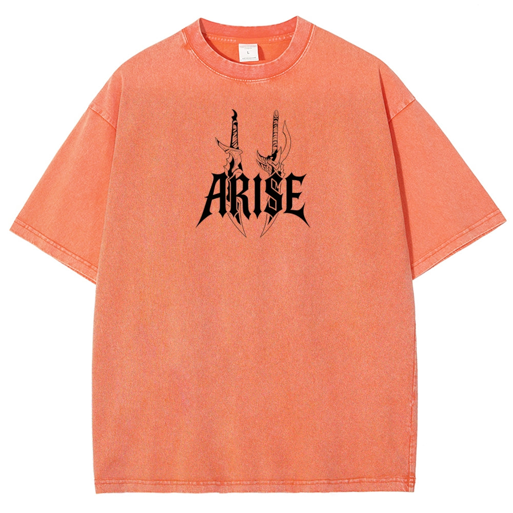 Unisex Fit Washed T-Shirt solo leveling