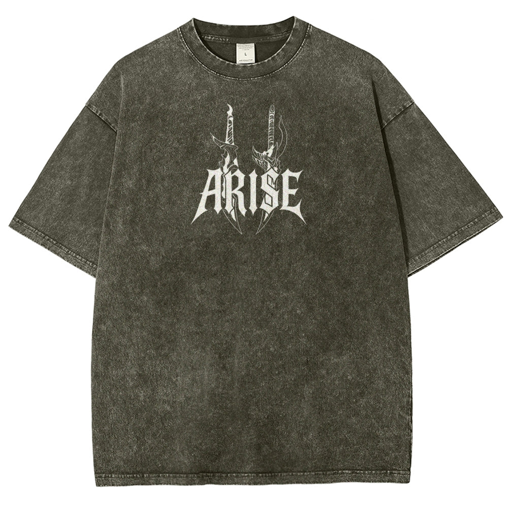 Unisex Fit Washed T-Shirt solo leveling
