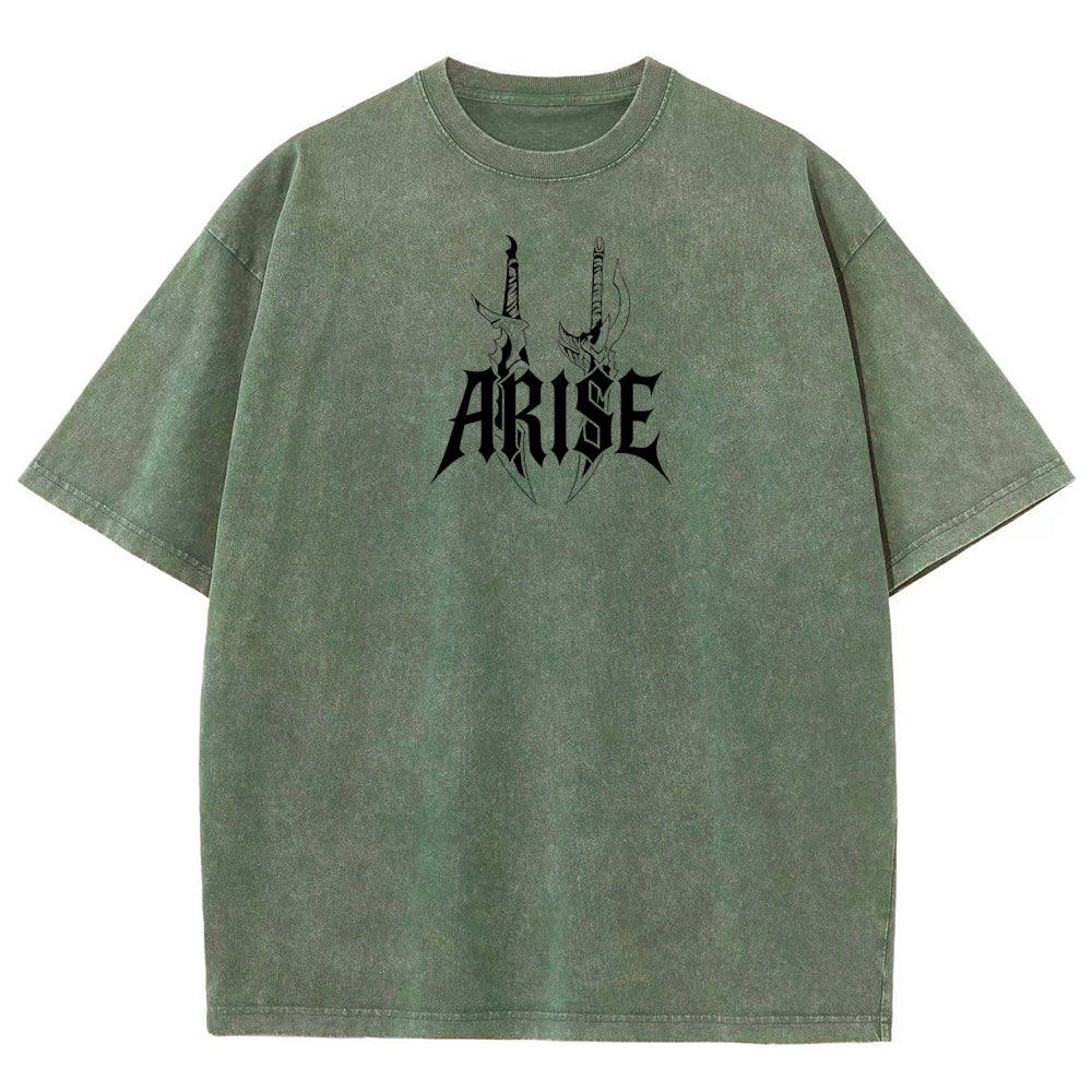 Unisex Fit Washed T-Shirt solo leveling