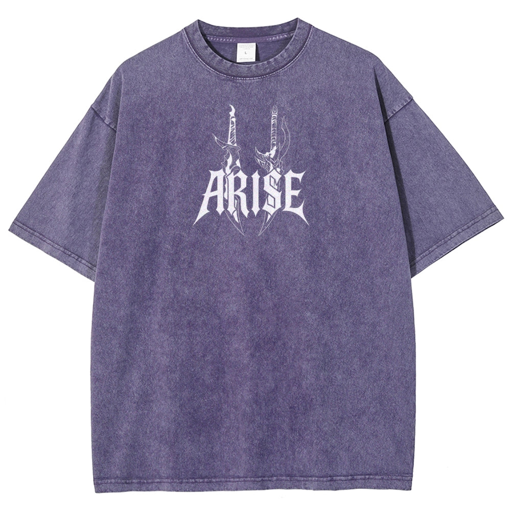 Unisex Fit Washed T-Shirt solo leveling