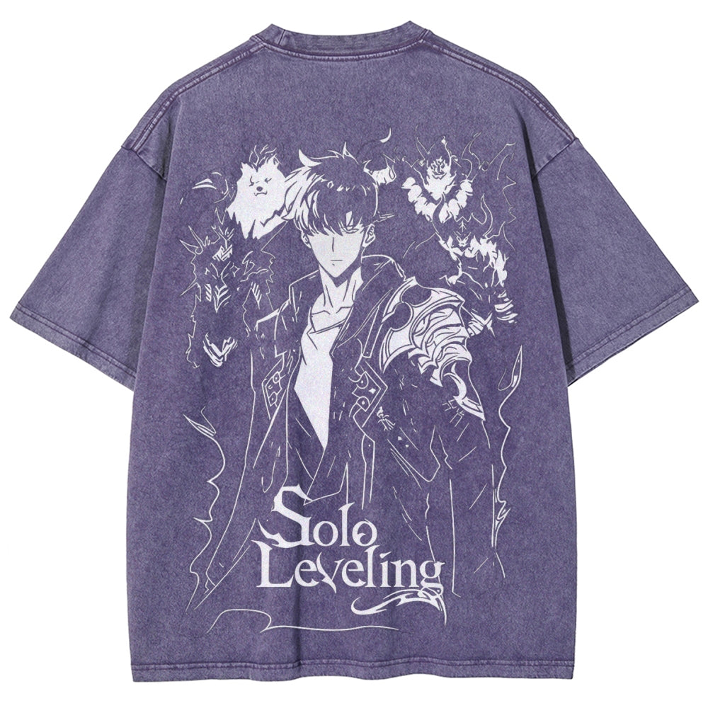 Unisex Fit Washed T-Shirt solo leveling