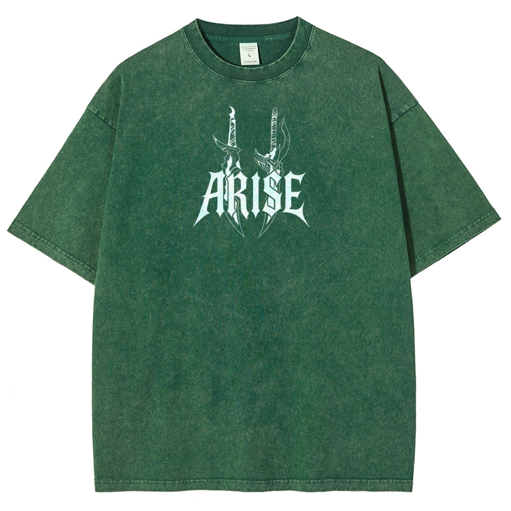 Unisex Fit Washed T-Shirt solo leveling