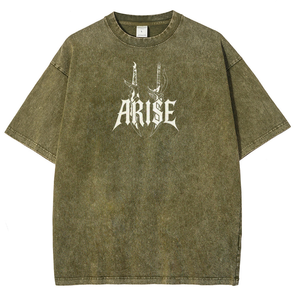 Unisex Fit Washed T-Shirt solo leveling