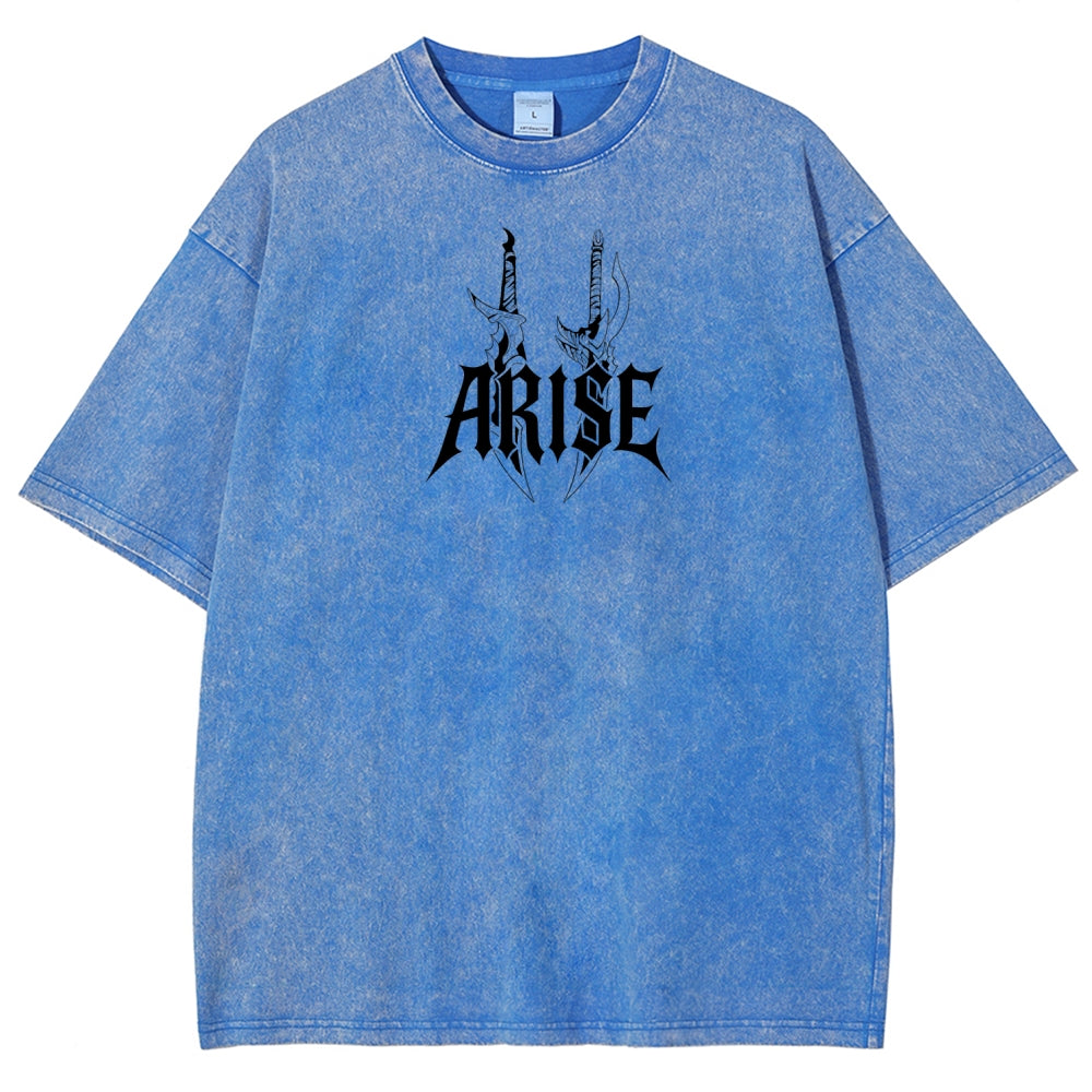 Unisex Fit Washed T-Shirt solo leveling
