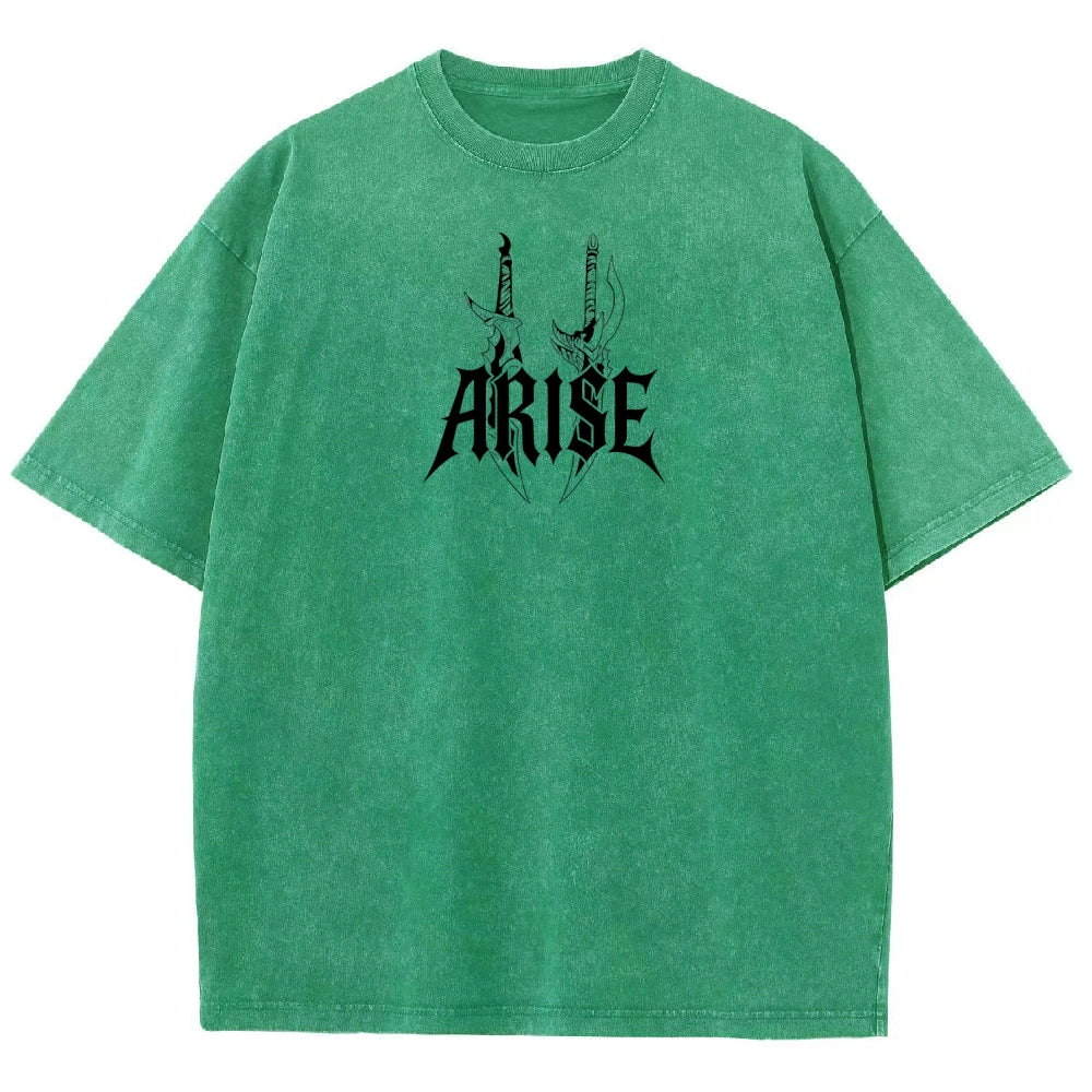 Unisex Fit Washed T-Shirt solo leveling