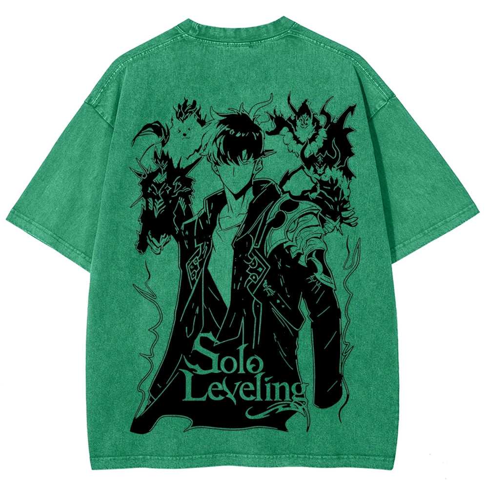 Unisex Fit Washed T-Shirt solo leveling