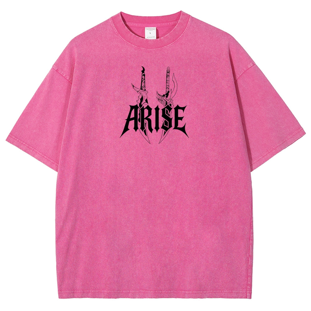 Unisex Fit Washed T-Shirt solo leveling