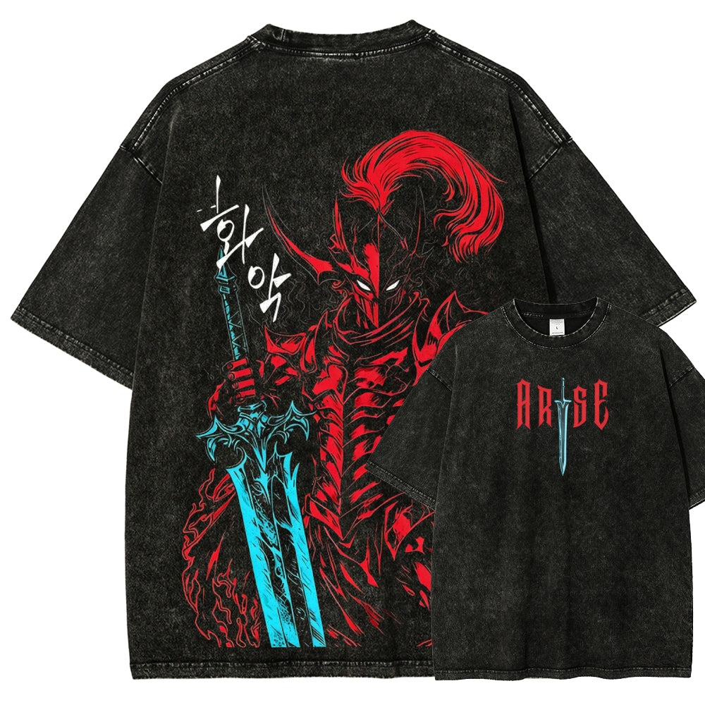 Unisex Fit Washed T-Shirt SOLO LEVELING