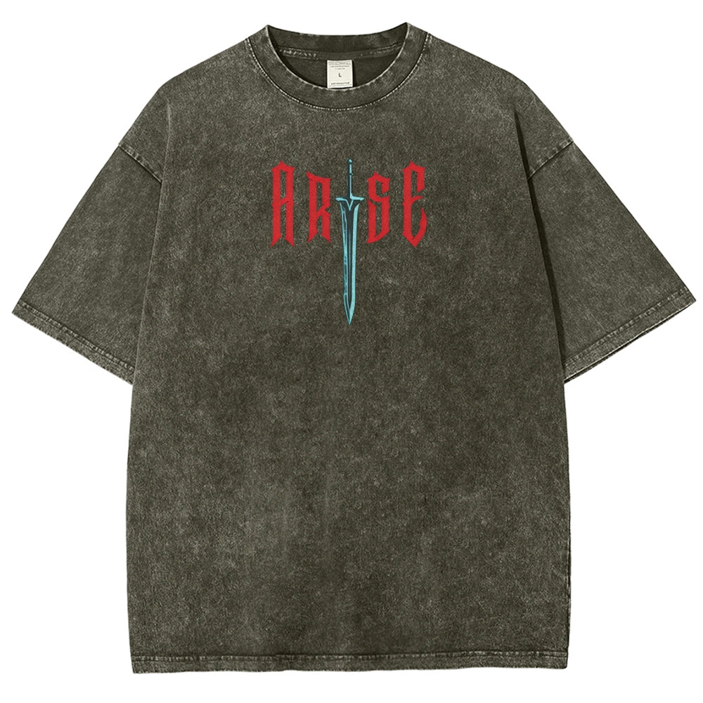 Unisex Fit Washed T-Shirt SOLO LEVELING