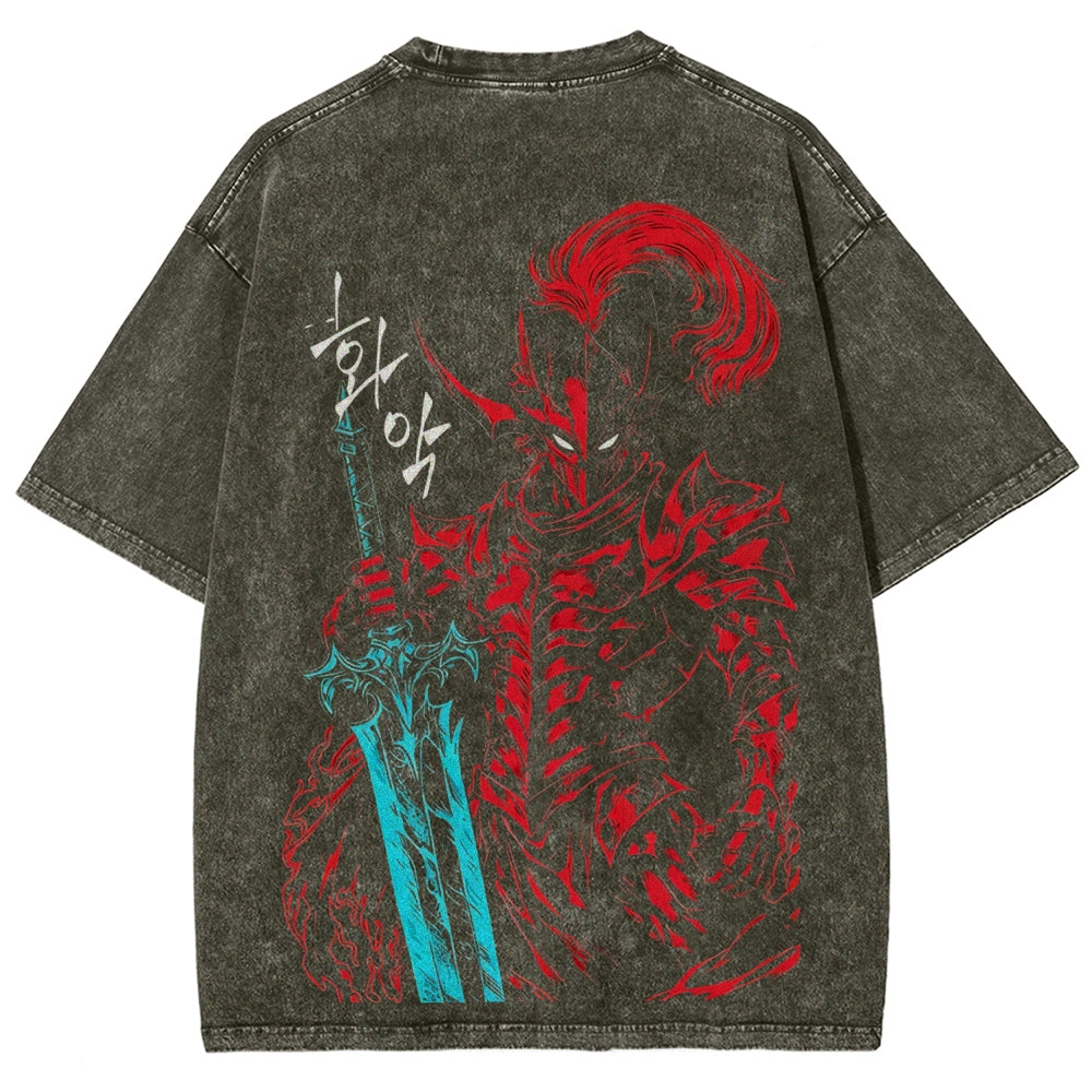 Unisex Fit Washed T-Shirt SOLO LEVELING
