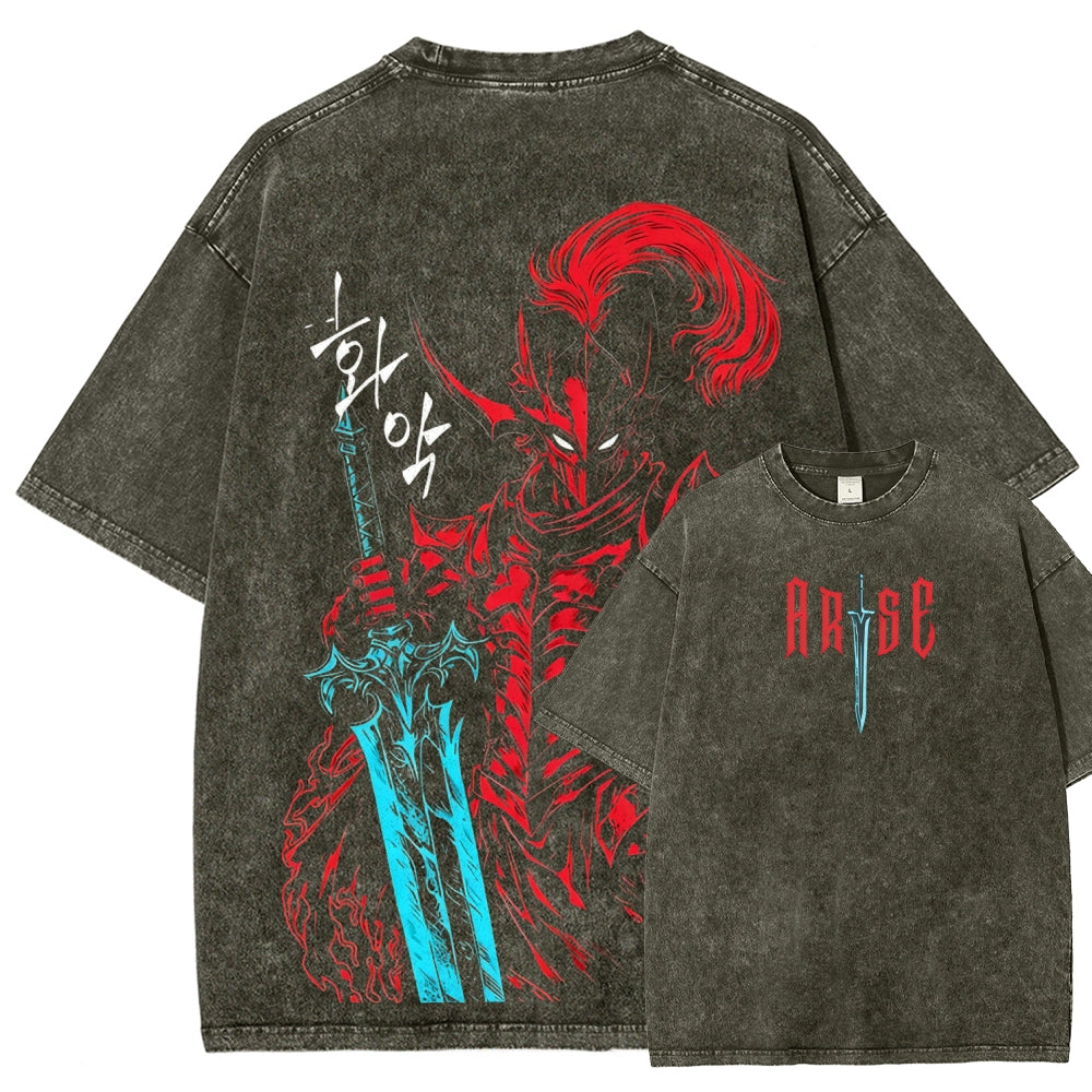 Unisex Fit Washed T-Shirt SOLO LEVELING