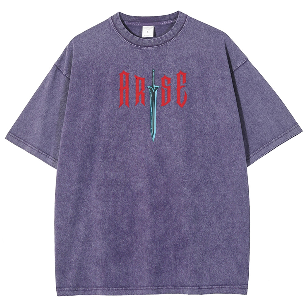 Unisex Fit Washed T-Shirt SOLO LEVELING