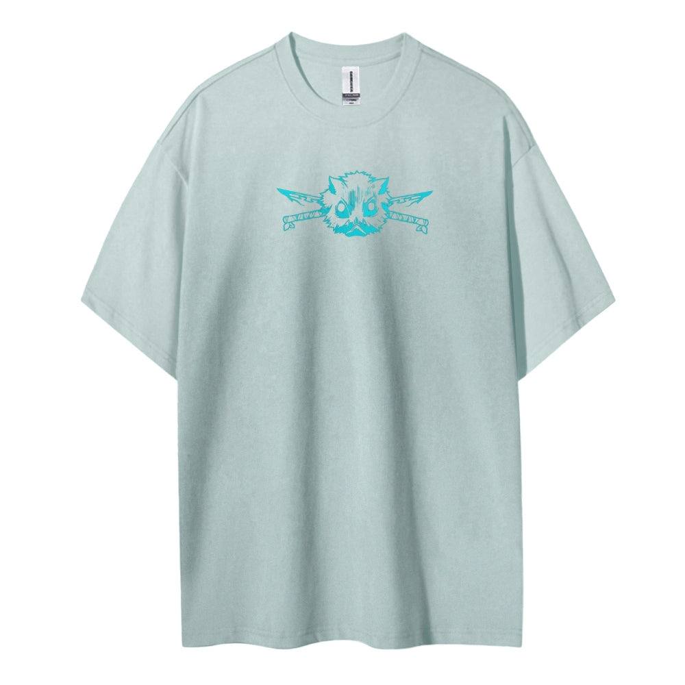 Demon Slayer Cotton Unisex Crew Neck Anime T-Shirt