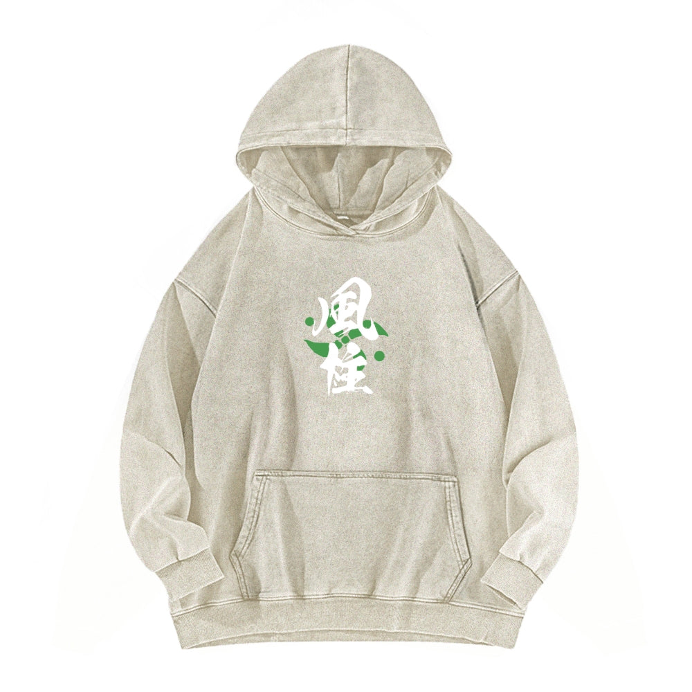 Unisex Washed Hoodie Demon Slayer
