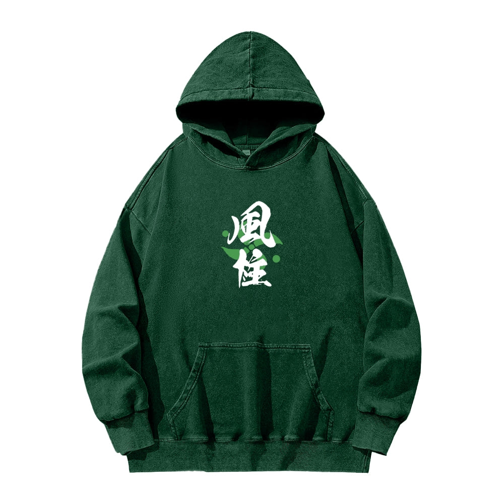 Unisex Washed Hoodie Demon Slayer