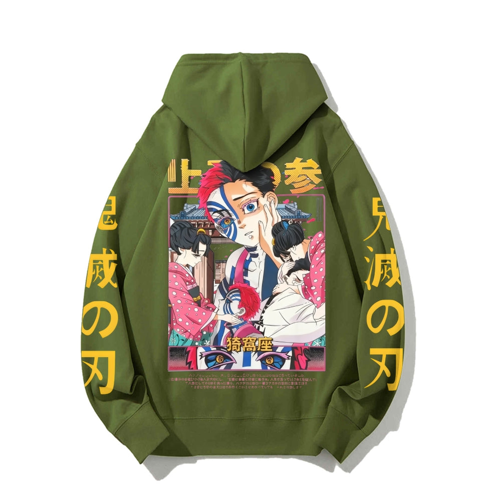 Unisex Casual Hoodie Sweatshirt Demon Slayer