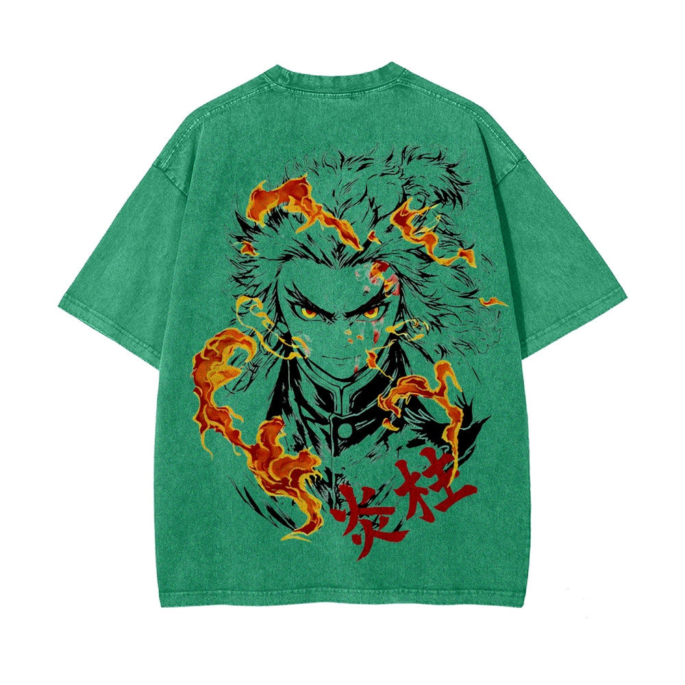 Vintage Oversized T-Shirt Demon Slayer