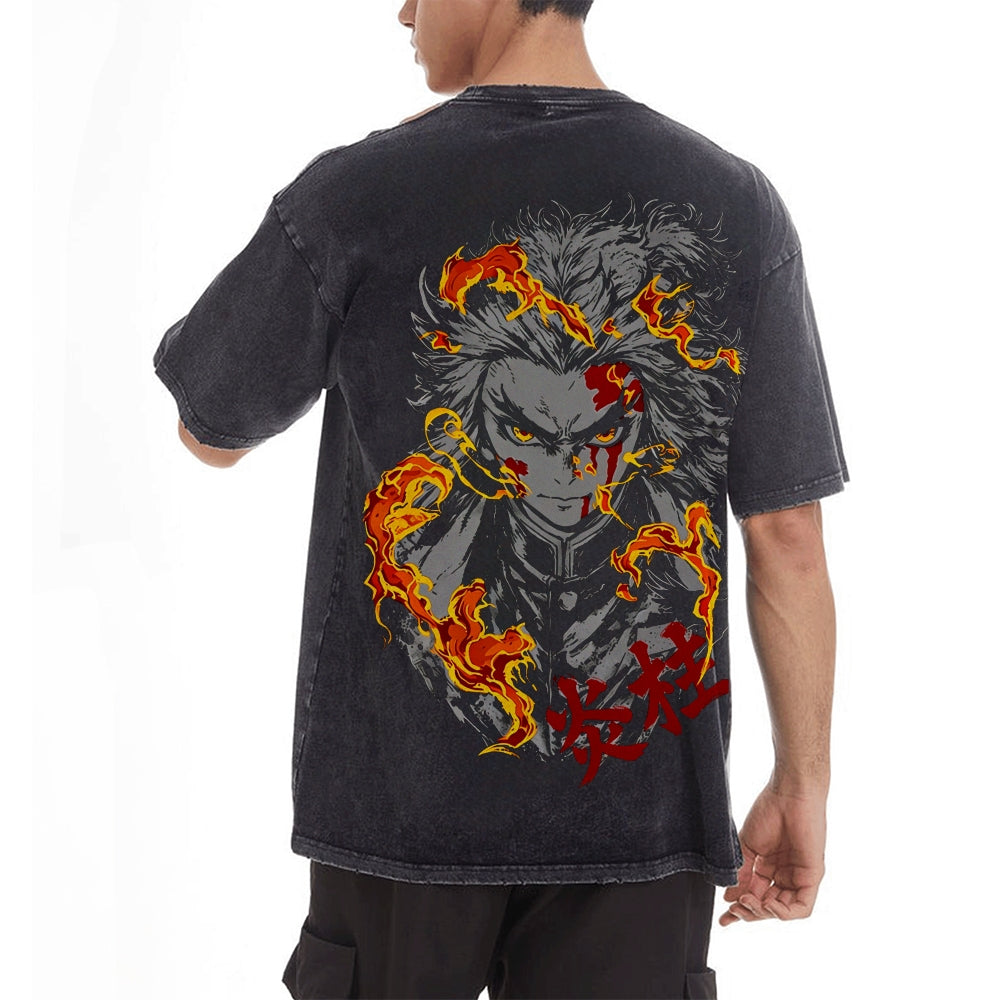 Vintage Oversized T-Shirt Demon Slayer