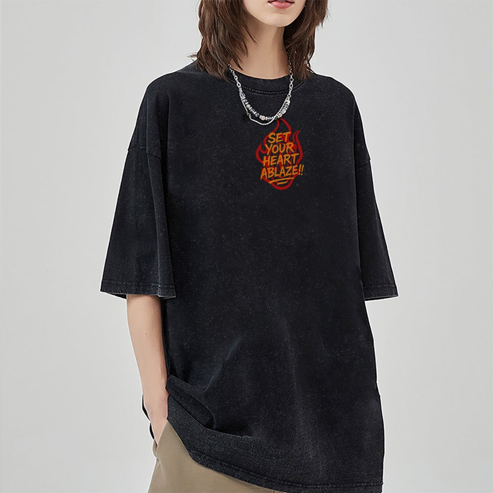 Vintage Oversized T-Shirt Demon Slayer