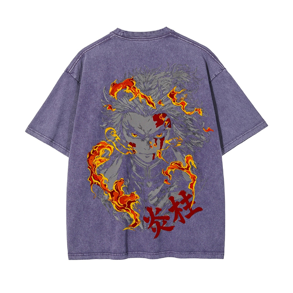 Vintage Oversized T-Shirt Demon Slayer