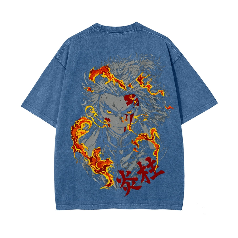 Vintage Oversized T-Shirt Demon Slayer