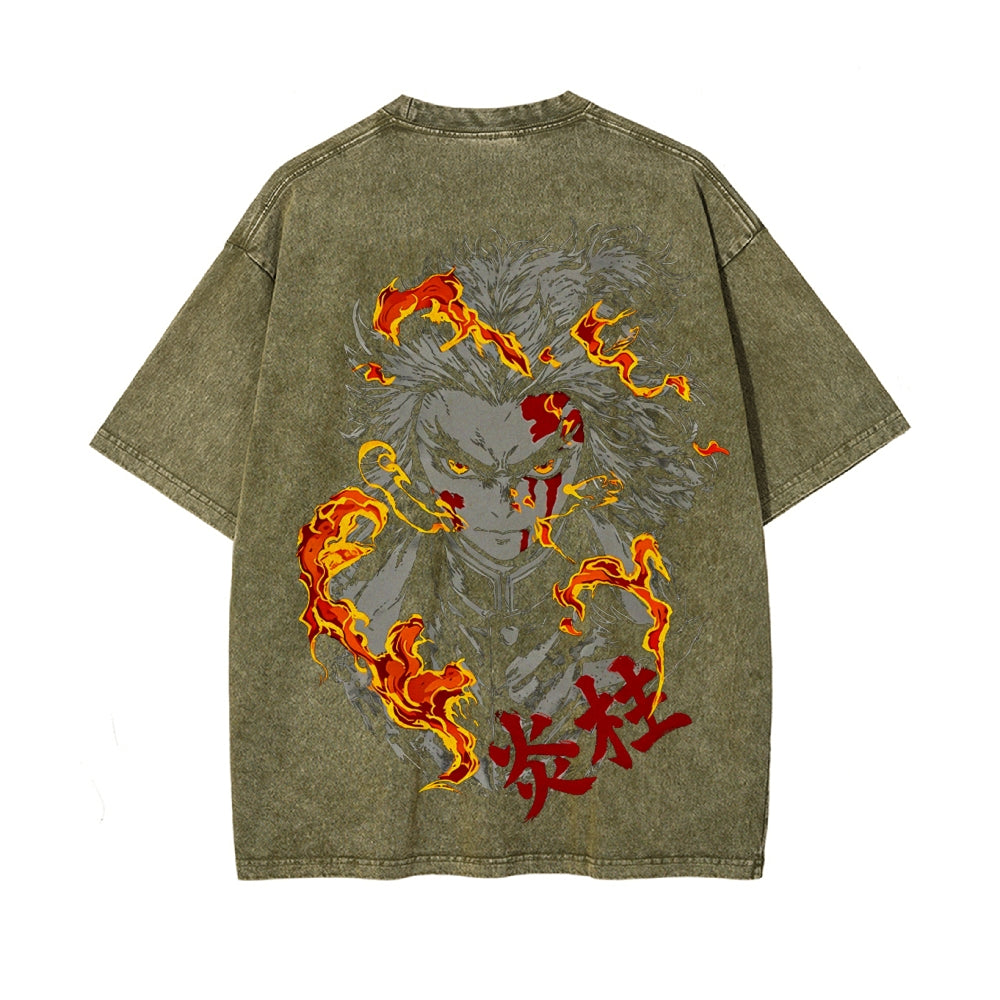 Vintage Oversized T-Shirt Demon Slayer