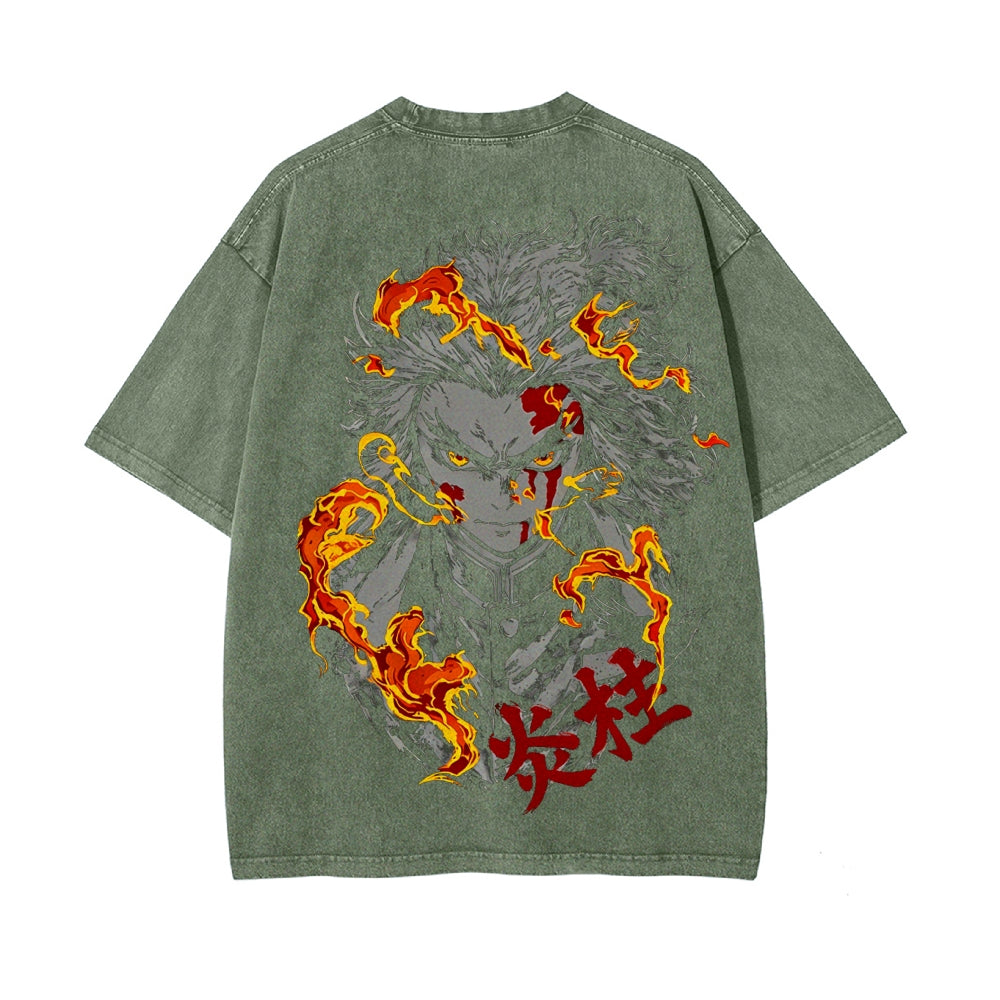 Vintage Oversized T-Shirt Demon Slayer