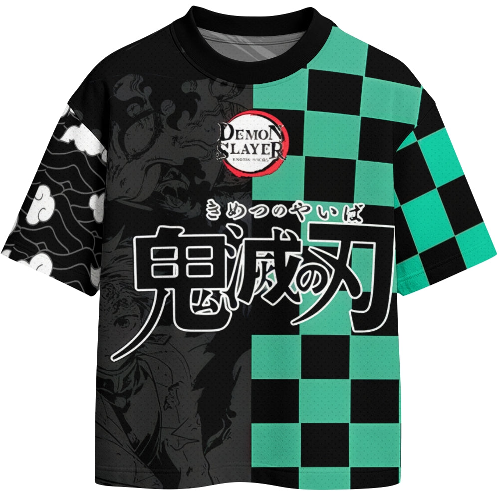 Demon Slayer Crew Neck Football Jersey