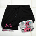 Dragon Ball  Print Men's All-In-One Fitness Shorts