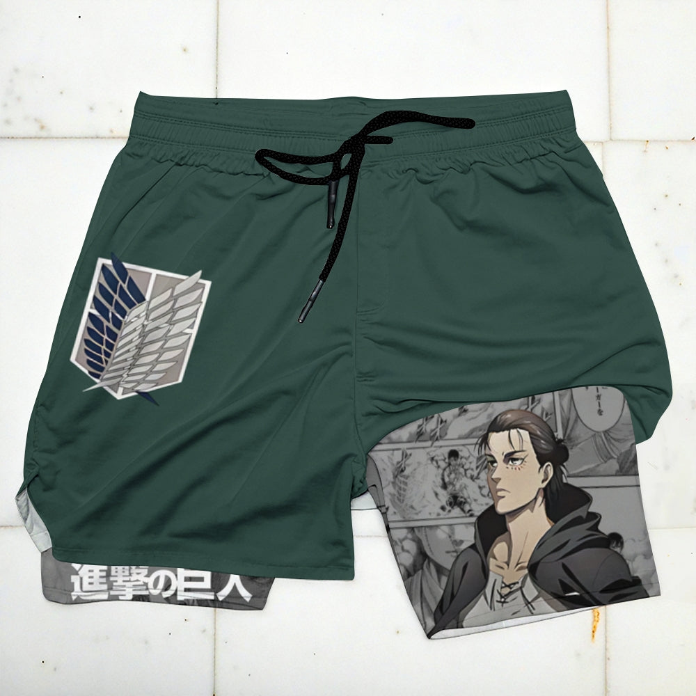 Attack on Titan Tatakae Printed Men's Shorts