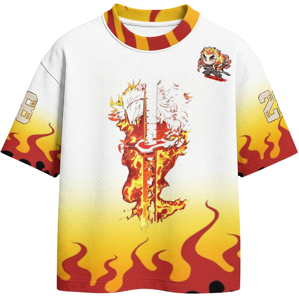 Demon Slayer Crew Neck Football Jersey