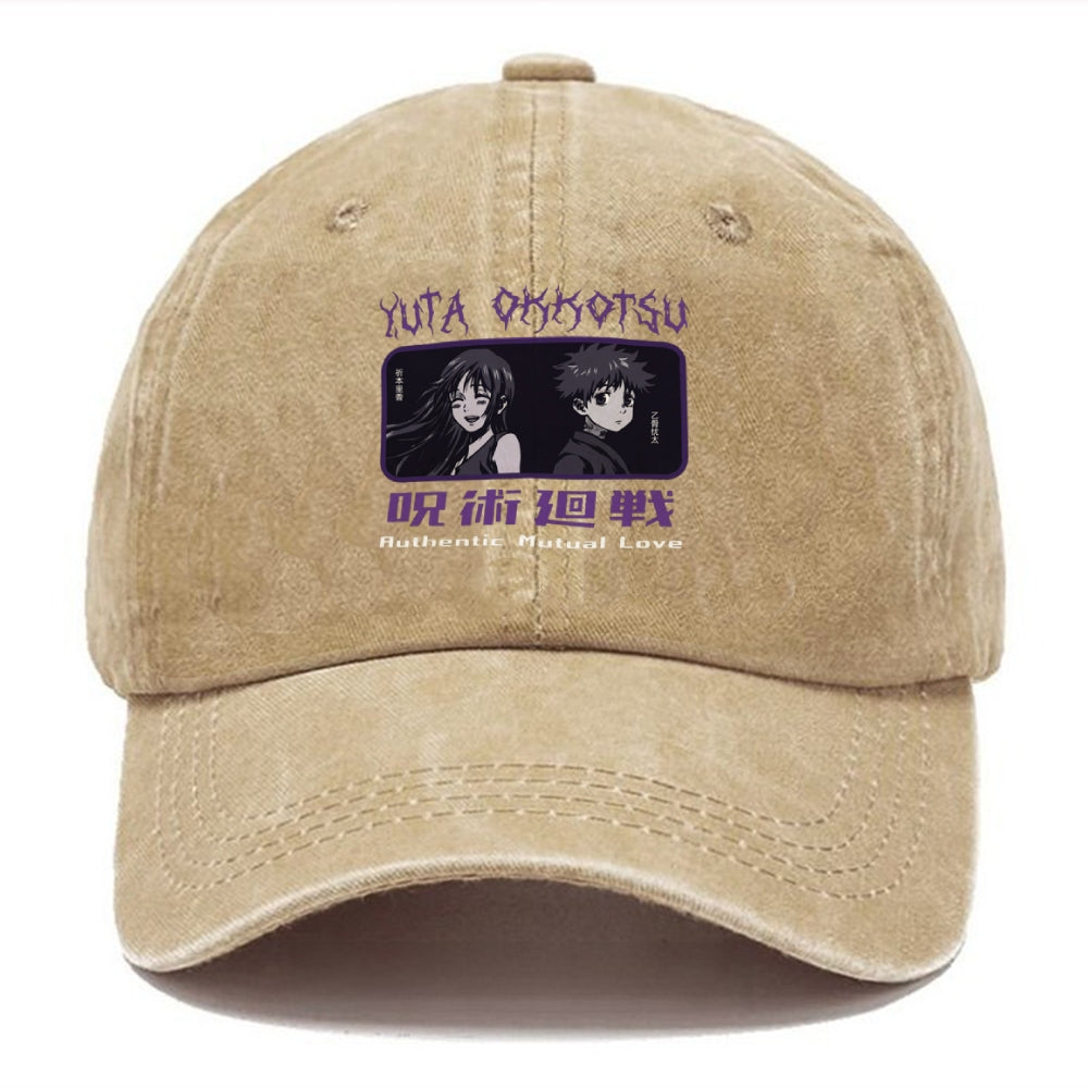 Unisex Vintage Casual Washed Hat Jujutsu Kaisen