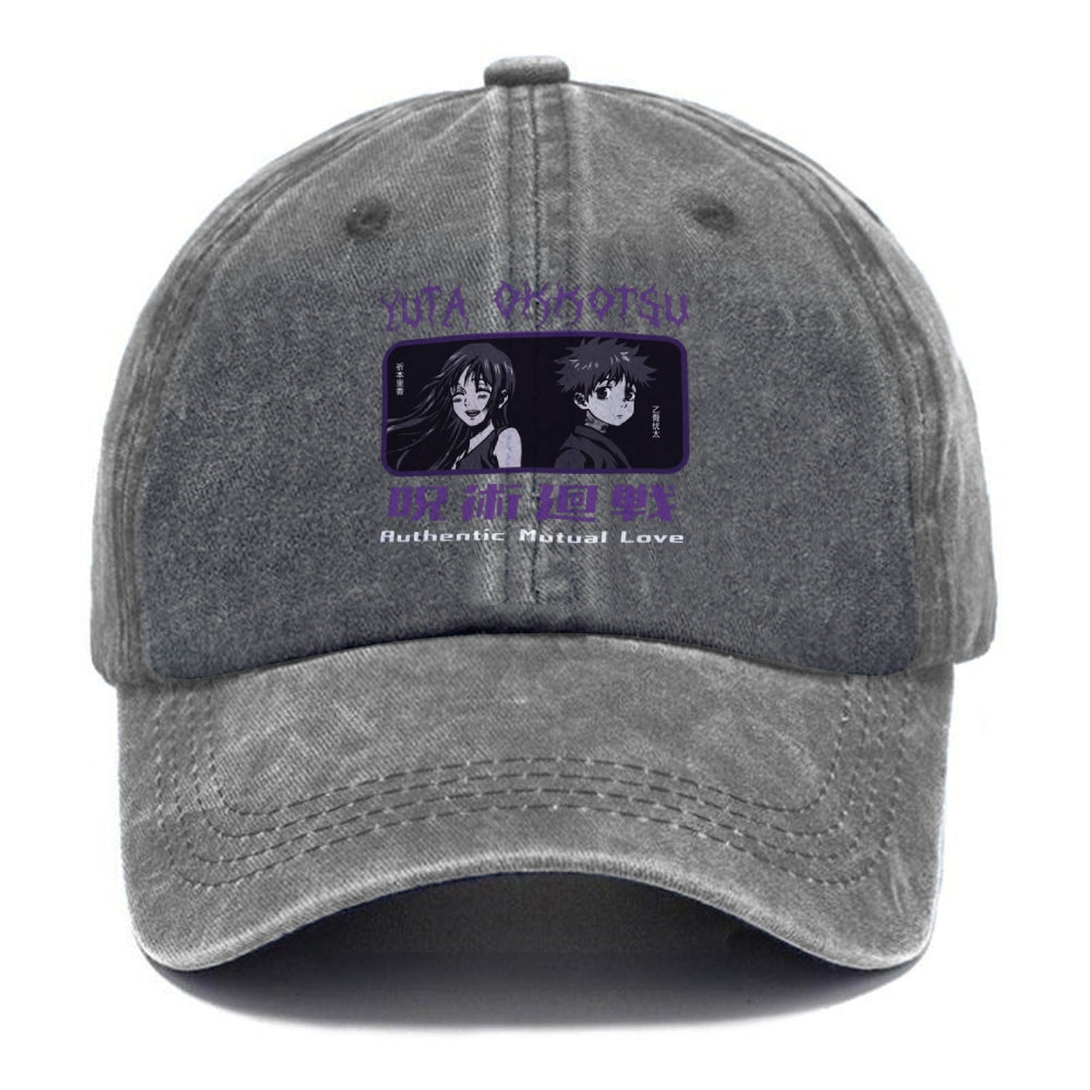Unisex Vintage Casual Washed Hat Jujutsu Kaisen