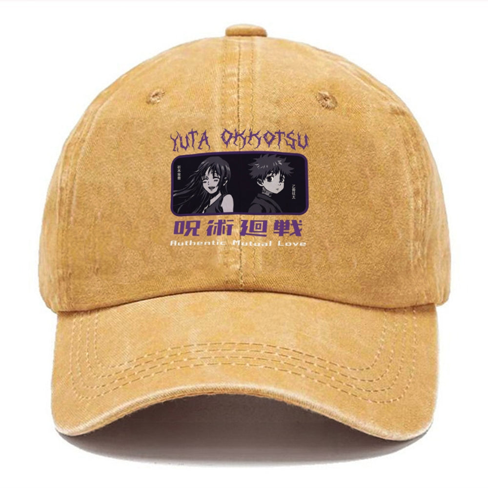 Unisex Vintage Casual Washed Hat Jujutsu Kaisen