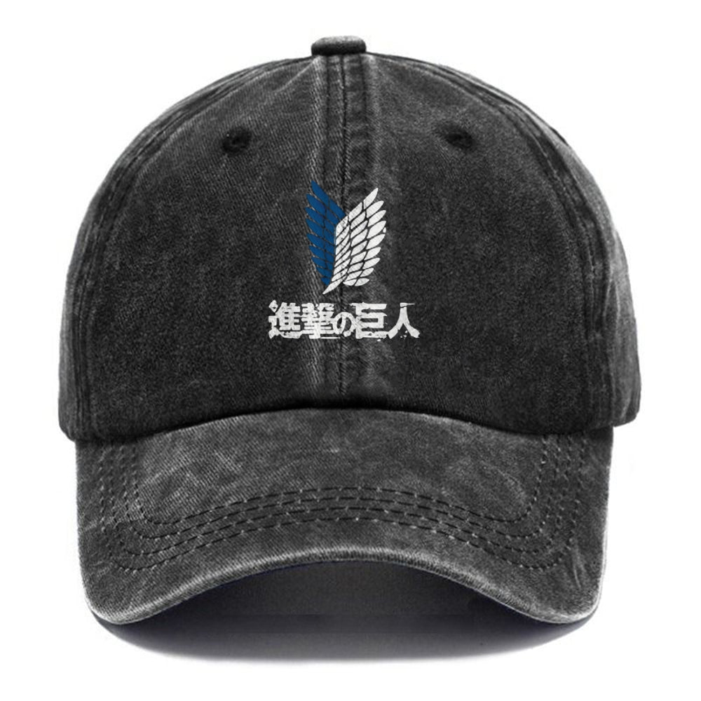 Unisex Vintage Casual Washed HAT Attack on Titan
