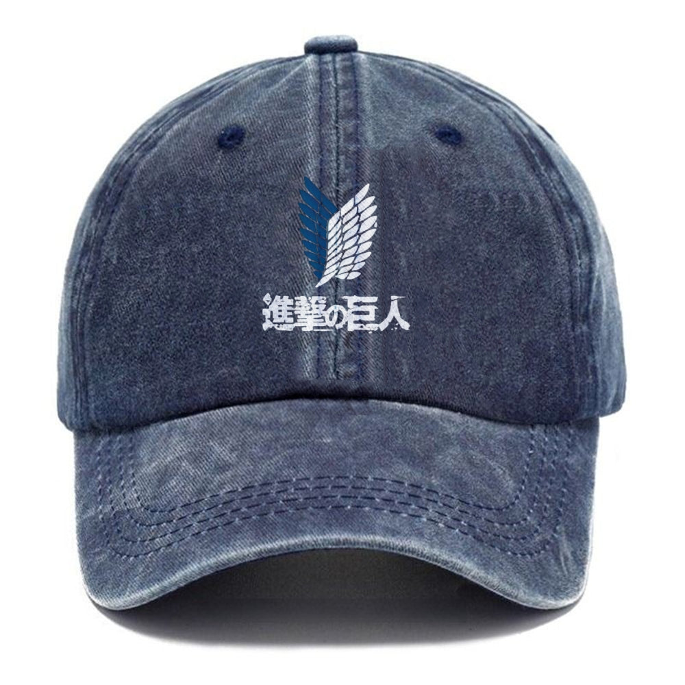 Unisex Vintage Casual Washed HAT Attack on Titan