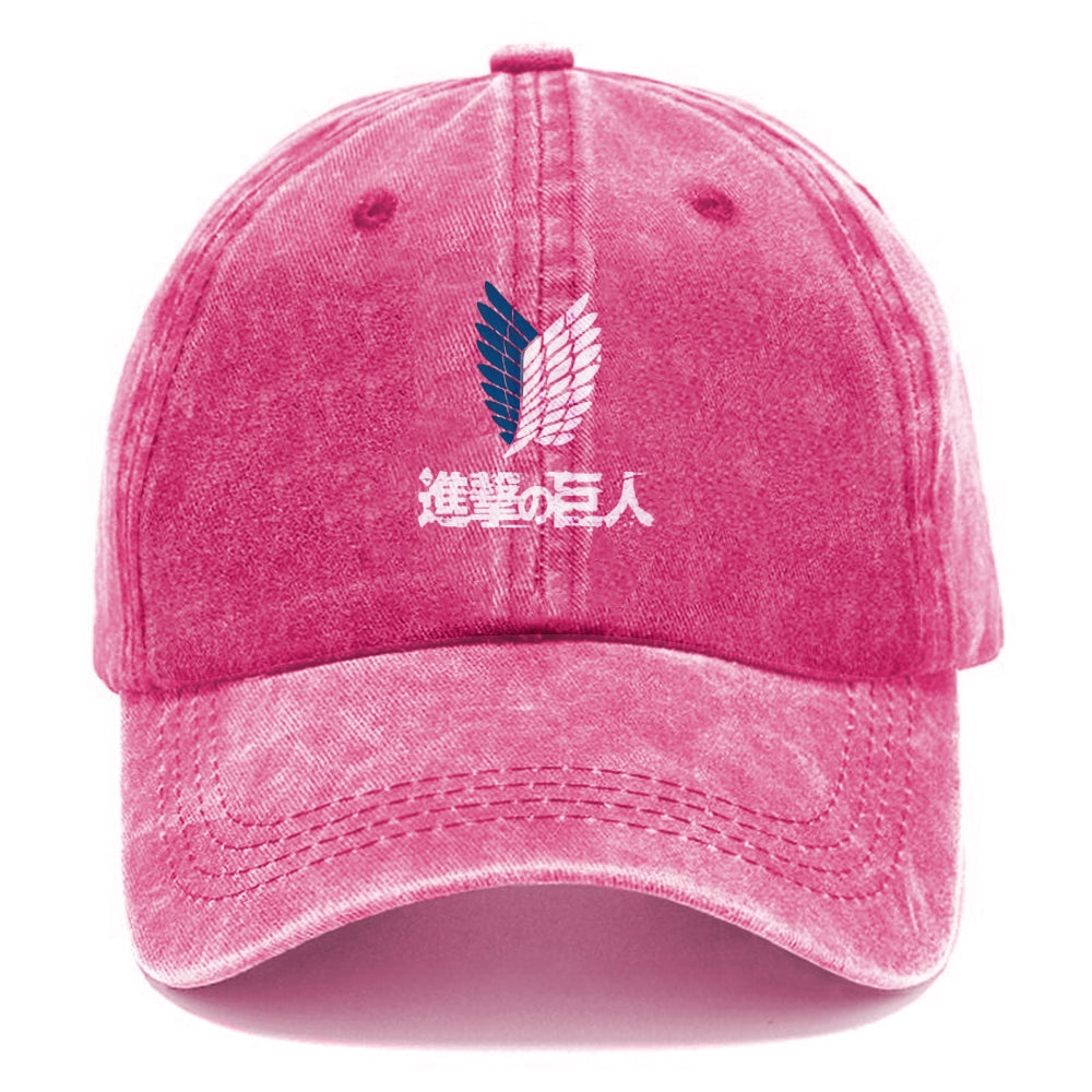 Unisex Vintage Casual Washed HAT Attack on Titan