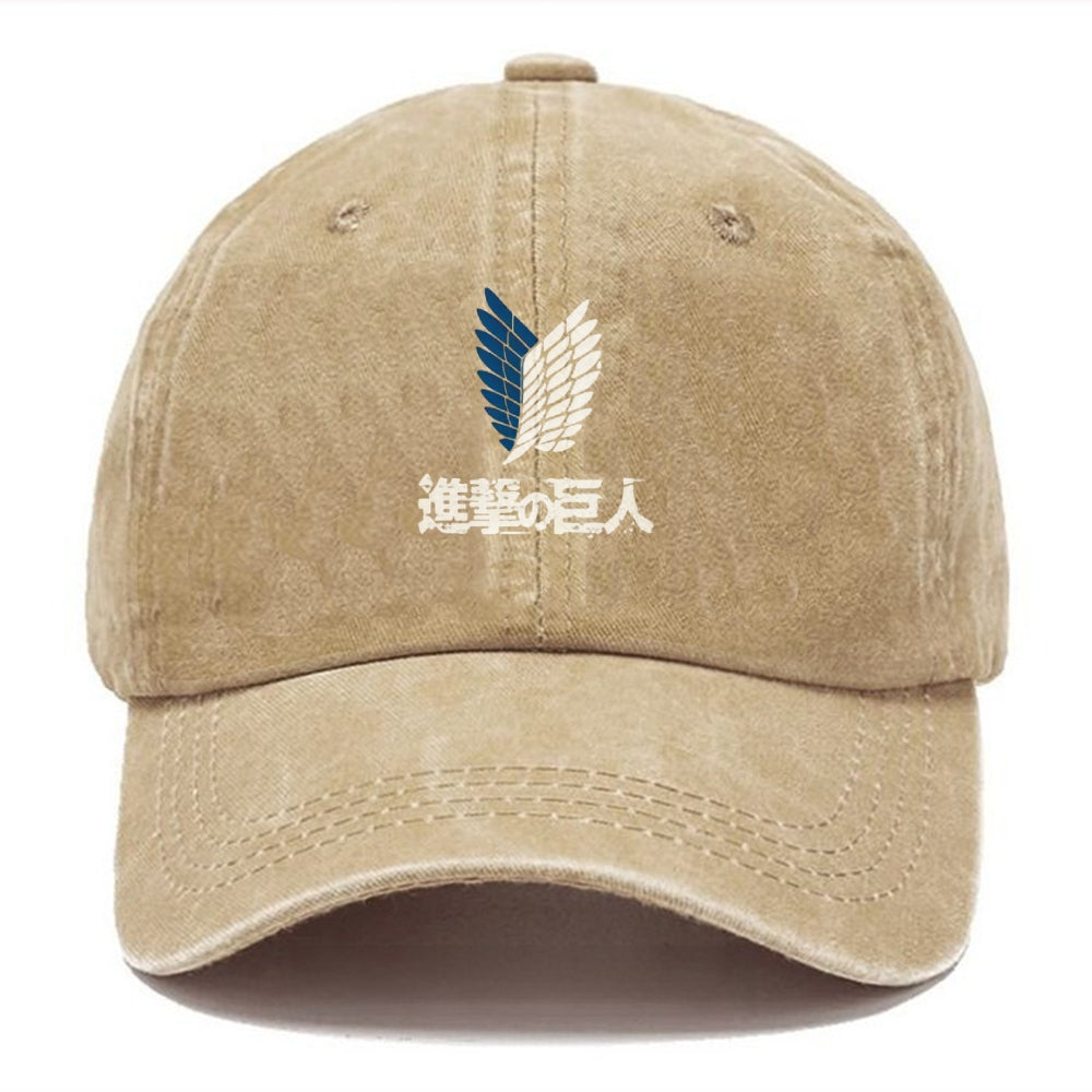 Unisex Vintage Casual Washed HAT Attack on Titan
