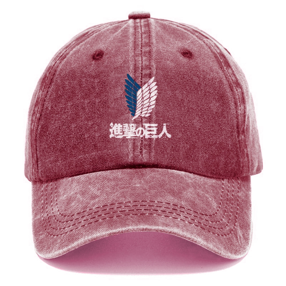 Unisex Vintage Casual Washed HAT Attack on Titan