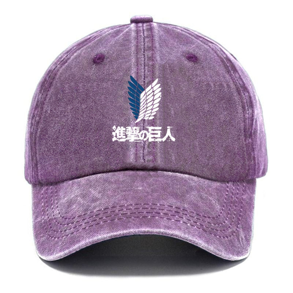 Unisex Vintage Casual Washed HAT Attack on Titan