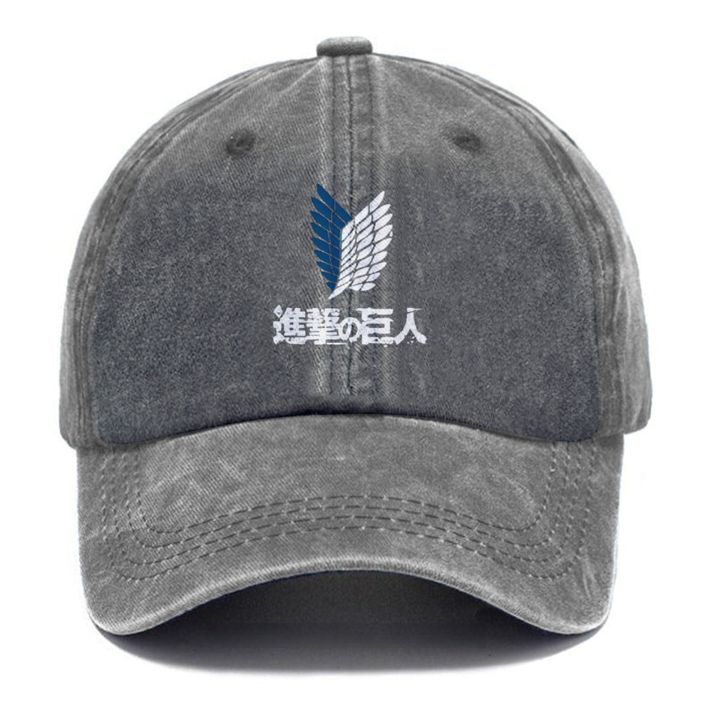 Unisex Vintage Casual Washed HAT Attack on Titan
