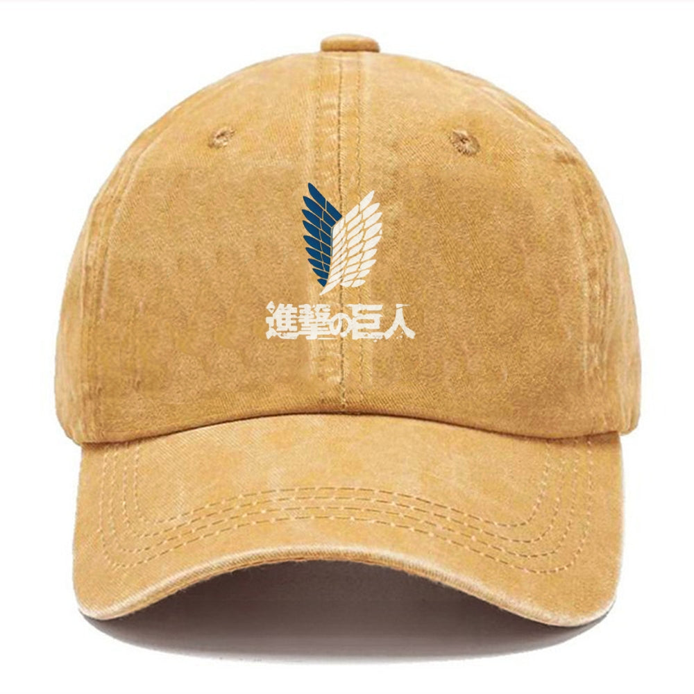 Unisex Vintage Casual Washed HAT Attack on Titan