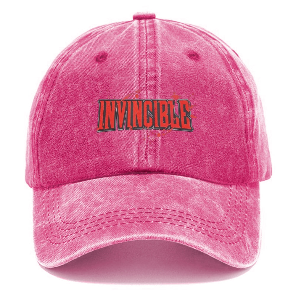 Unisex Vintage Casual Washed HAT Invincible