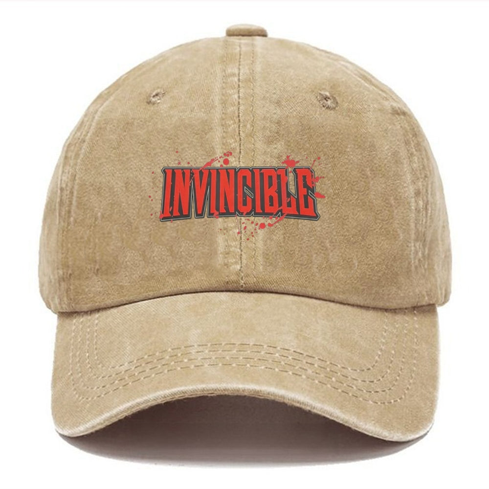 Unisex Vintage Casual Washed HAT Invincible