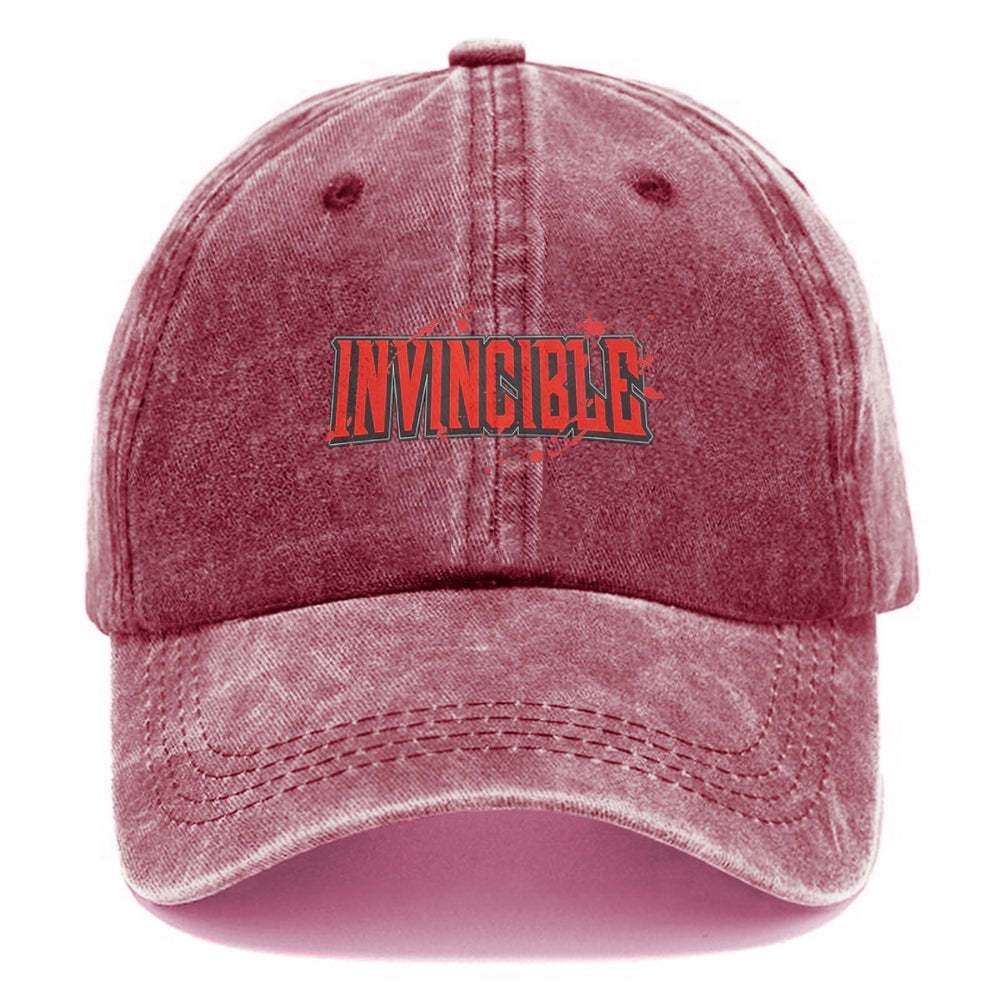 Unisex Vintage Casual Washed HAT Invincible