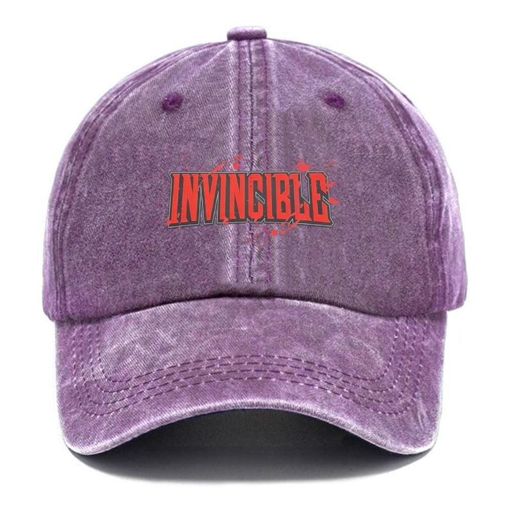 Unisex Vintage Casual Washed HAT Invincible